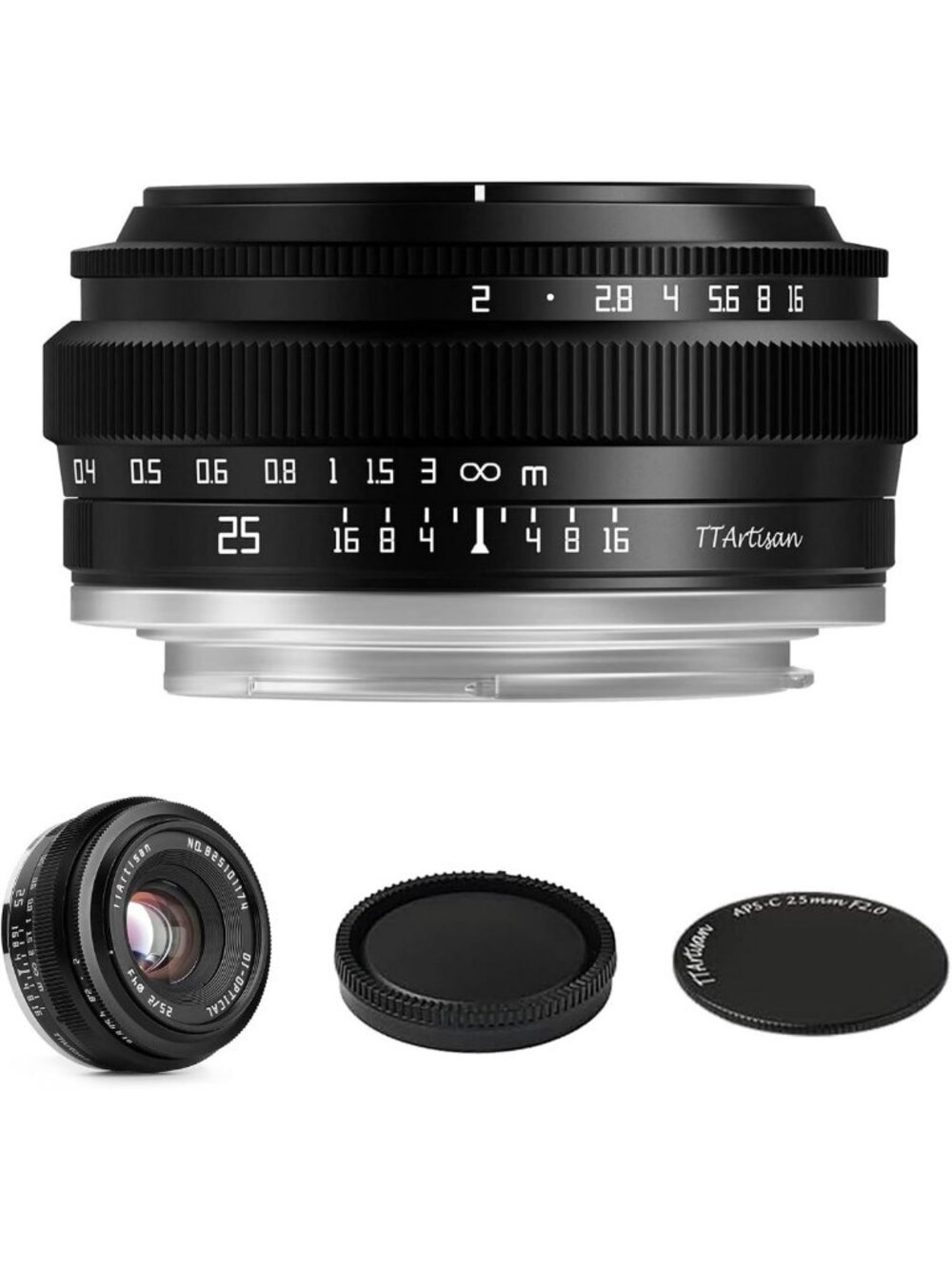 Wide-Angle 25mm F2 Camera Lens for M43 Mount | Large Aperture, APS-C Compatible